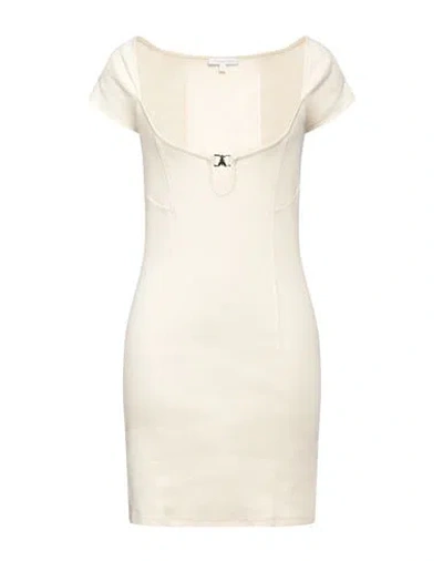 Patrizia Pepe Woman Mini Dress Ivory Size 2 Cotton, Elastane In White