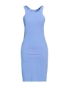 Patrizia Pepe Woman Mini Dress Light Blue Size 3 Polyamide, Elastane