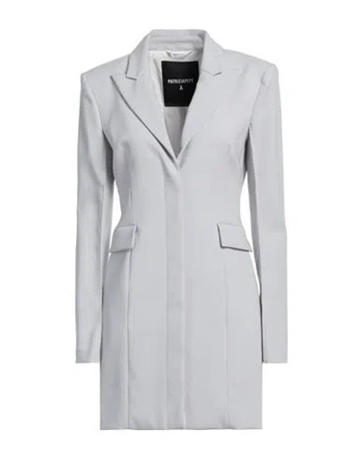 Patrizia Pepe Woman Mini Dress Light Grey Size 10 Polyester, Elastane