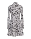 Patrizia Pepe Woman Mini Dress Light Grey Size 10 Polyester, Elastane