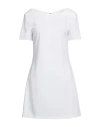 Patrizia Pepe Woman Mini Dress Light Grey Size 10 Polyester, Elastane