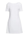 Patrizia Pepe Woman Mini Dress Light Grey Size 8 Polyester, Elastane