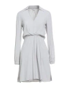 Patrizia Pepe Woman Mini Dress Light Grey Size 2 Viscose In Gray