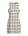 Patrizia Pepe Woman Mini Dress Light Grey Size 8 Polyester, Viscose, Elastane