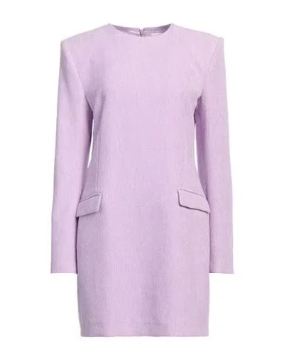 Patrizia Pepe Woman Mini Dress Lilac Size 10 Polyester, Elastane