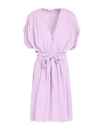 Patrizia Pepe Woman Mini Dress Lilac Size 10 Viscose In Purple