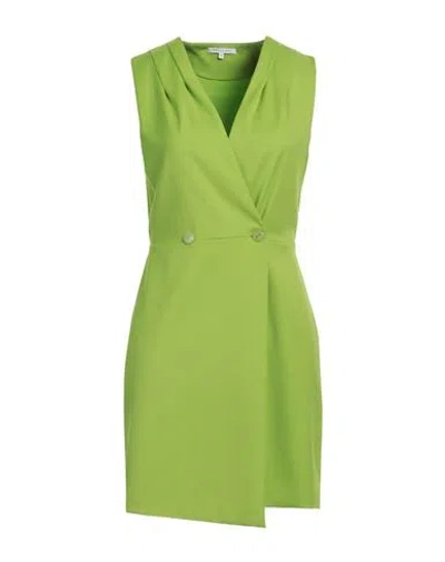 Patrizia Pepe Woman Mini Dress Lime Green Size 10 Polyester, Viscose, Elastane