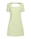 Patrizia Pepe Woman Mini Dress Lime Green Size 8 Polyester, Elastane In Green