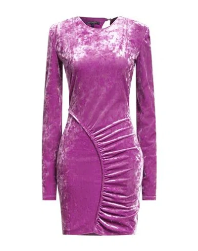 Patrizia Pepe Woman Mini Dress Mauve Size 3 Polyester, Elastane In Pink