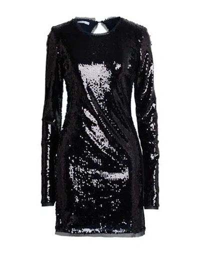 Patrizia Pepe Woman Mini Dress Midnight Blue Size 6 Polyester In Black