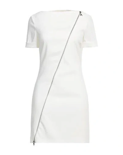 Patrizia Pepe Woman Mini Dress Off White Size 4 Polyester, Elastane