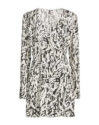 Patrizia Pepe Woman Mini Dress Off White Size 8 Polyester In Multi