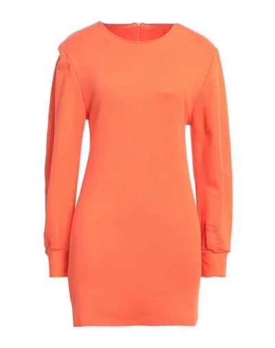 Patrizia Pepe Woman Mini Dress Orange Size 1 Cotton