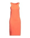 Patrizia Pepe Woman Mini Dress Orange Size 3 Polyamide, Elastane In Orange