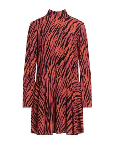 Patrizia Pepe Woman Mini Dress Orange Size 8 Viscose