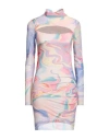 Patrizia Pepe Woman Mini Dress Pink Size 0 Polyester, Elastane In Pink