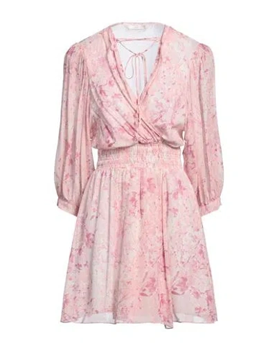 Patrizia Pepe Woman Mini Dress Pink Size 2 Viscose