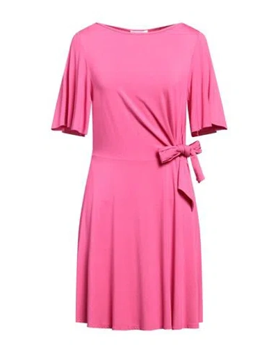 Patrizia Pepe Woman Mini Dress Pink Size 2 Viscose, Elastane In Multi