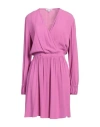 Patrizia Pepe Woman Mini Dress Pink Size 8 Viscose