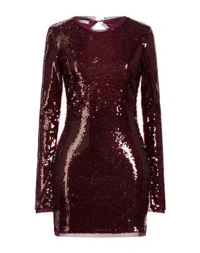 Patrizia Pepe Woman Mini Dress Plum Size 4 Polyester In Red
