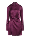 Patrizia Pepe Woman Mini Dress Purple Size 8 Viscose, Polyamide, Elastane