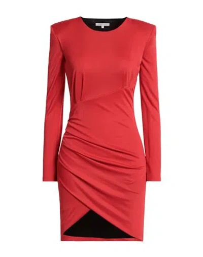 Patrizia Pepe Woman Short Dress Red Size 1 Viscose