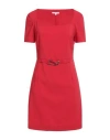 Patrizia Pepe Woman Mini Dress Red Size 6 Polyester, Elastane