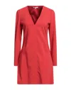 Patrizia Pepe Short Dresses In Red