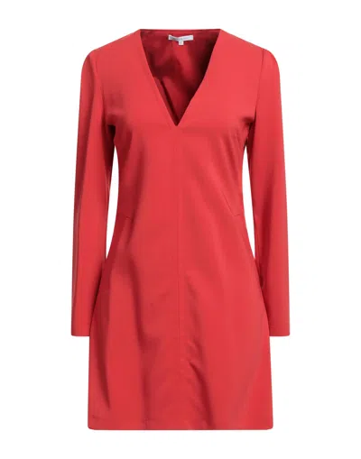 Patrizia Pepe Short Dresses In Red