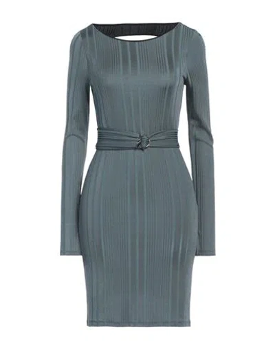 Patrizia Pepe Woman Mini Dress Sage Green Size 0 Viscose, Polyamide, Elastane