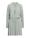 Patrizia Pepe Short Dresses In Sage Green