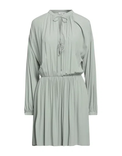 Patrizia Pepe Short Dresses In Sage Green