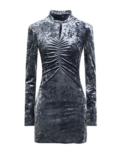 Patrizia Pepe Woman Mini Dress Slate Blue Size 2 Polyester, Elastane