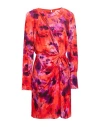 Patrizia Pepe Woman Mini Dress Tomato Red Size 8 Viscose In Pink