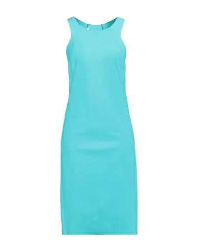 Patrizia Pepe Woman Mini Dress Turquoise Size 2 Polyamide, Elastane In Blue