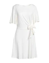 Patrizia Pepe Woman Mini Dress White Size 2 Viscose, Elastane In White