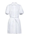 Patrizia Pepe Woman Mini Dress White Size 10 Cotton, Polyamide, Elastane In White