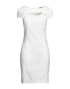 Patrizia Pepe Woman Mini Dress White Size 4 Cotton, Polyester, Elastane