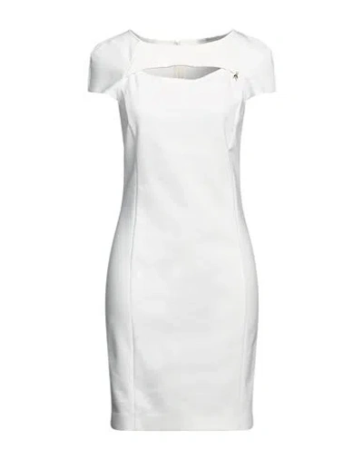 Patrizia Pepe Woman Mini Dress White Size 4 Cotton, Polyester, Elastane