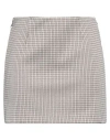 Patrizia Pepe Woman Mini Skirt Beige Size 4 Viscose, Polyester, Elastane In Beige