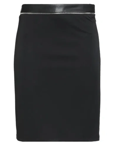 Patrizia Pepe Woman Mini Skirt Black Size 1 Polyester, Polyurethane