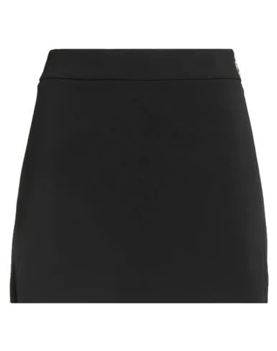Patrizia Pepe Woman Mini Skirt Black Size 10 Polyester, Elastane