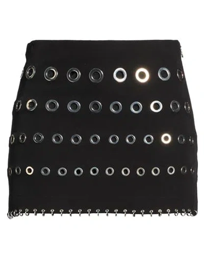 Patrizia Pepe Woman Mini Skirt Black Size 2 Polyester, Elastane