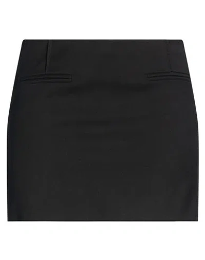 Patrizia Pepe Woman Mini Skirt Black Size 4 Polyester, Viscose, Elastane