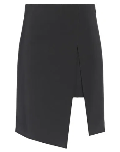 Patrizia Pepe Woman Mini Skirt Black Size 6 Polyester, Elastane