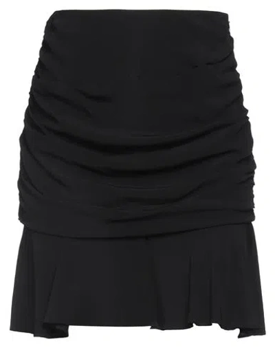 Patrizia Pepe Woman Mini Skirt Black Size 6 Viscose