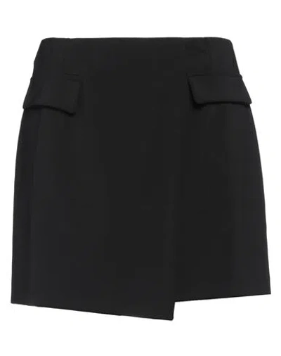 Patrizia Pepe Woman Mini Skirt Black Size 8 Polyester, Elastane