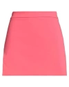 Patrizia Pepe Woman Mini Skirt Coral Size 8 Polyester, Elastane In Red