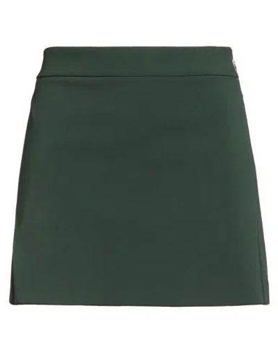 Patrizia Pepe Woman Mini Skirt Dark Green Size 8 Polyester, Elastane