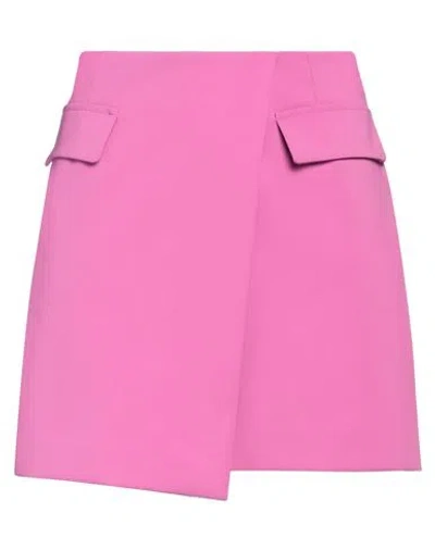 Patrizia Pepe Woman Mini Skirt Fuchsia Size 6 Polyester, Elastane In Pink